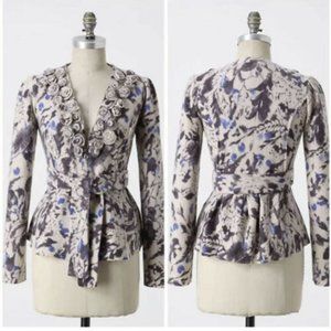 Anthropologie Bud, Blossom and Blue Cardigan by Tabitha, Size Large